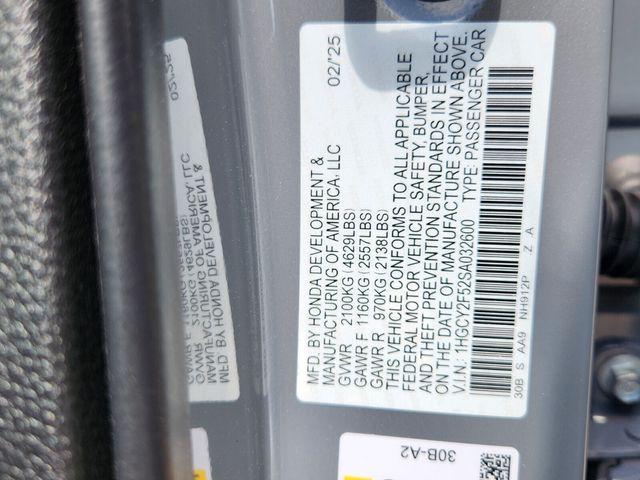 new 2025 Honda Accord Hybrid car, priced at $34,260