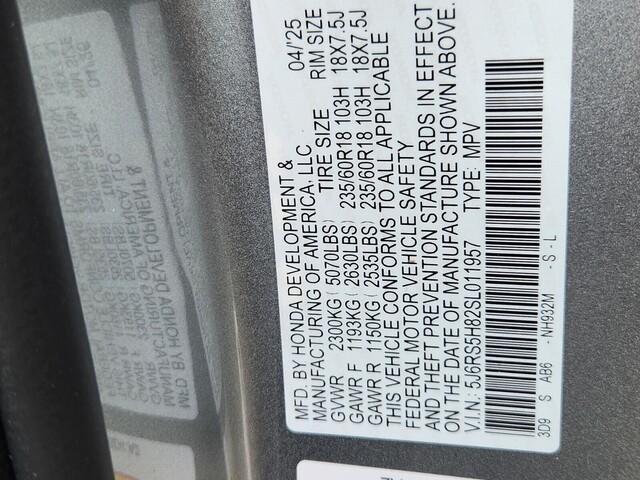 new 2025 Honda CR-V Hybrid car, priced at $37,845