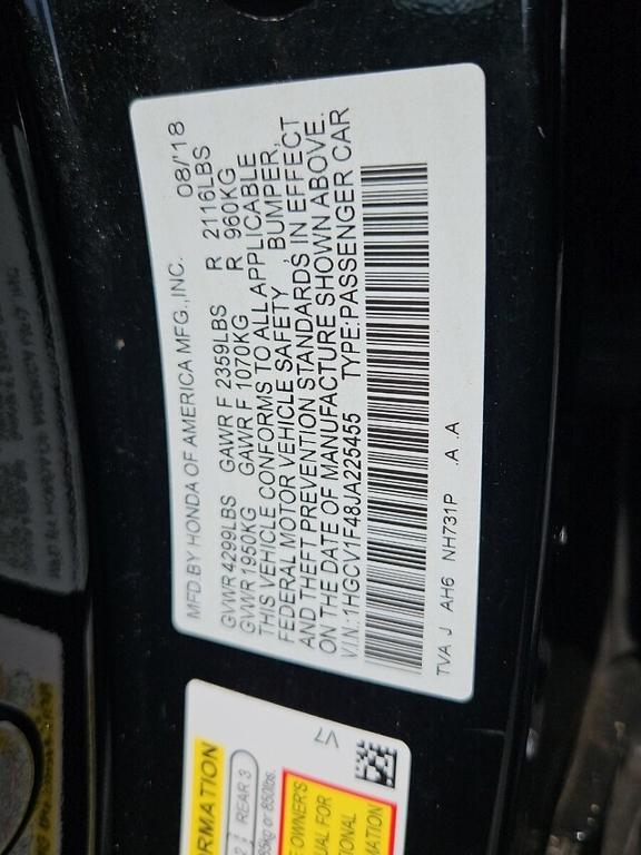 used 2018 Honda Accord car, priced at $19,750