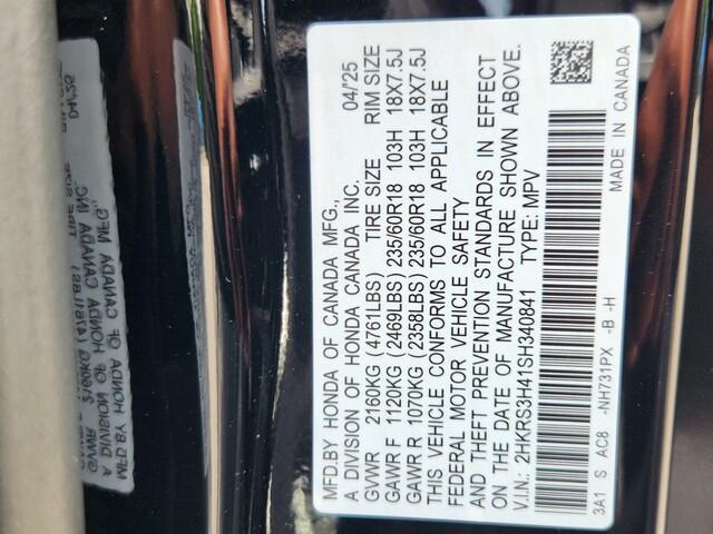 new 2025 Honda CR-V car, priced at $33,245