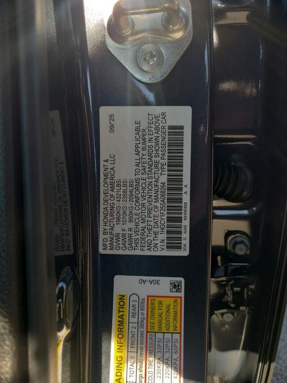 new 2025 Honda Accord car, priced at $28,302