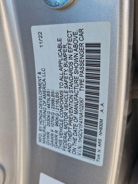 used 2022 Honda Accord car, priced at $25,505
