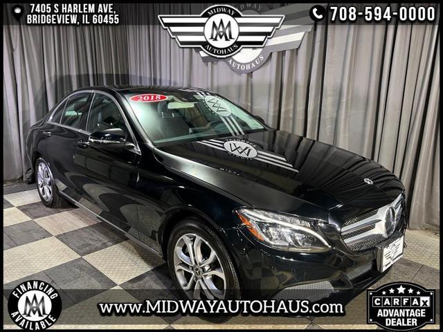 used 2018 Mercedes-Benz C-Class car, priced at $23,995