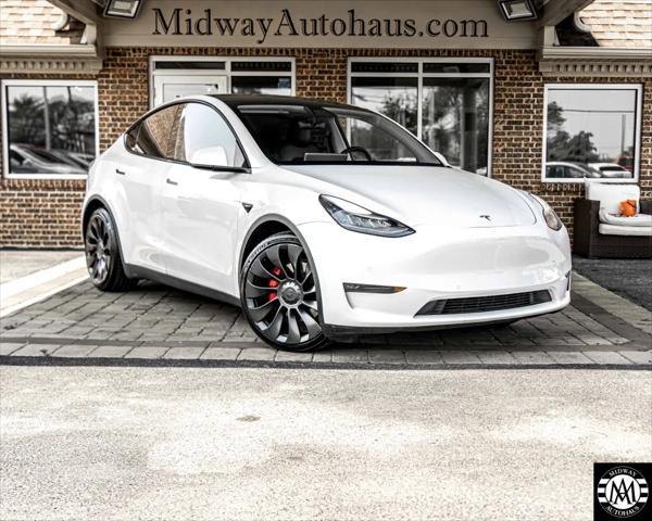 used 2020 Tesla Model Y car, priced at $27,995