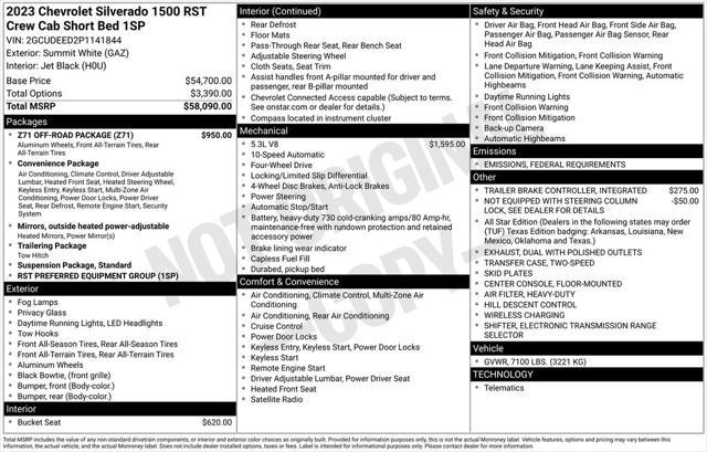 used 2023 Chevrolet Silverado 1500 car, priced at $43,490