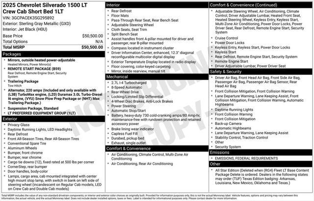 new 2025 Chevrolet Silverado 1500 car, priced at $34,145