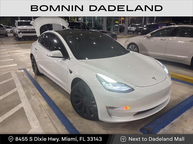 used 2022 Tesla Model 3 car, priced at $31,990