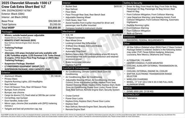 new 2025 Chevrolet Silverado 1500 car, priced at $37,595