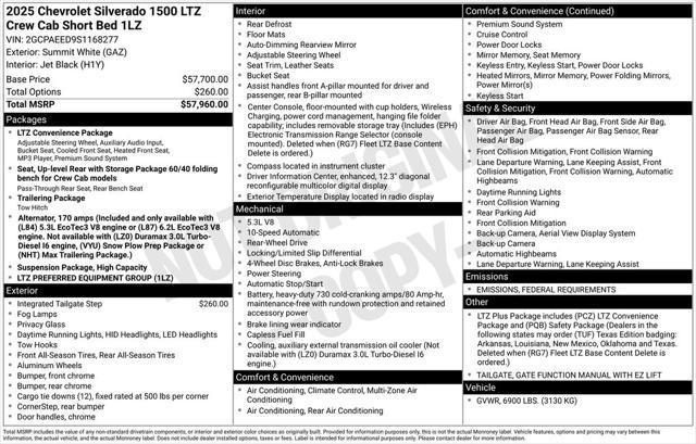 new 2025 Chevrolet Silverado 1500 car, priced at $41,955