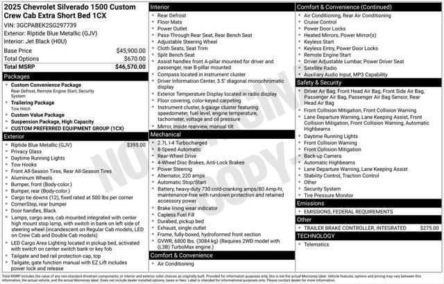 new 2025 Chevrolet Silverado 1500 car, priced at $28,965