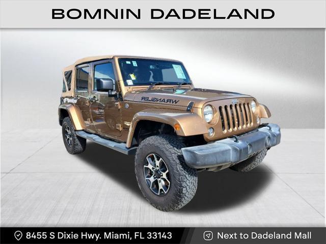 used 2015 Jeep Wrangler Unlimited car, priced at $19,490