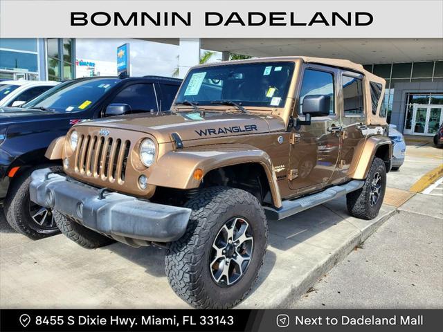 used 2015 Jeep Wrangler Unlimited car, priced at $19,990