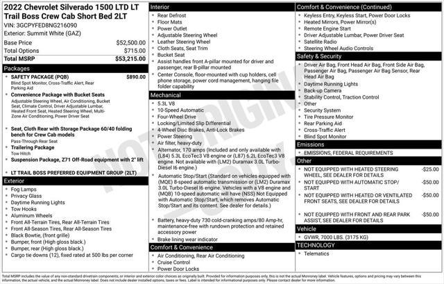 used 2022 Chevrolet Silverado 1500 car, priced at $39,490