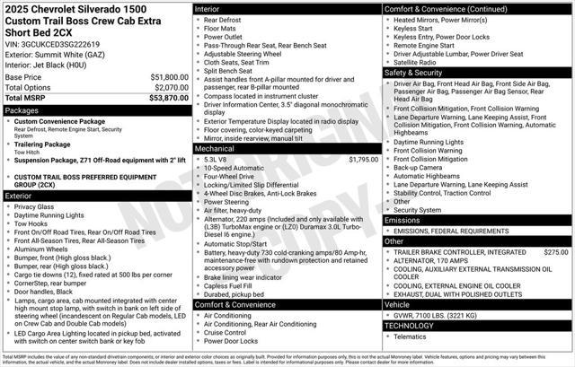 new 2025 Chevrolet Silverado 1500 car, priced at $38,865