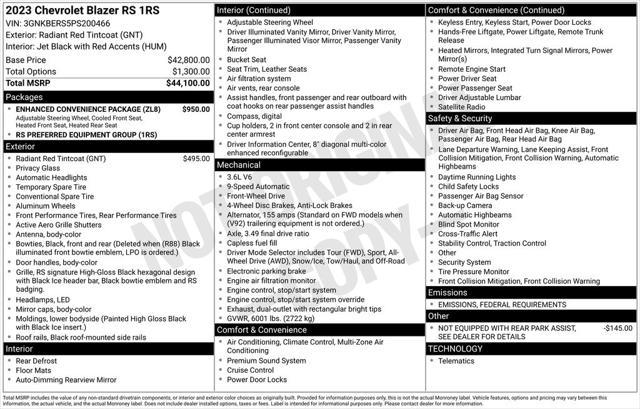 used 2023 Chevrolet Blazer car, priced at $29,490