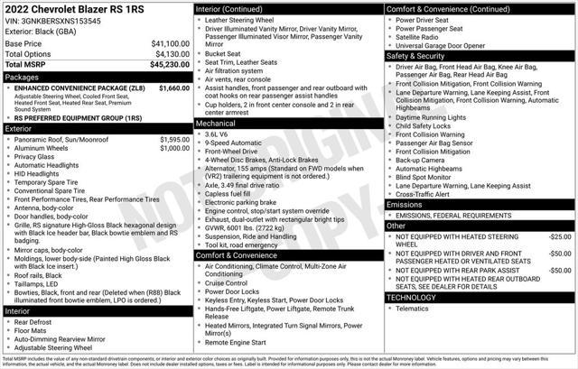 used 2022 Chevrolet Blazer car, priced at $25,990