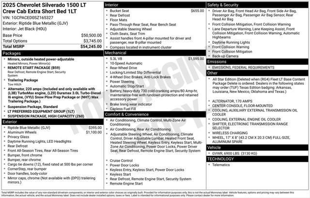 new 2025 Chevrolet Silverado 1500 car, priced at $37,990