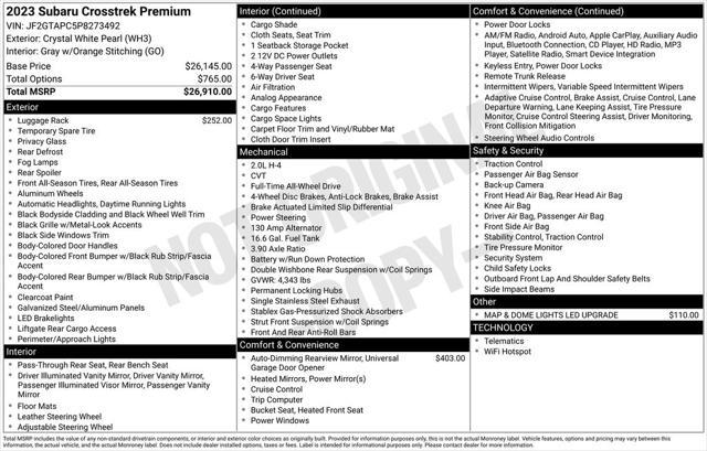 used 2023 Subaru Crosstrek car, priced at $19,990