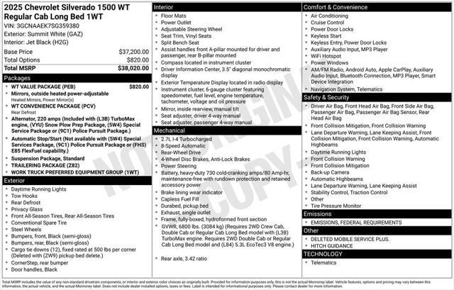new 2025 Chevrolet Silverado 1500 car, priced at $24,865
