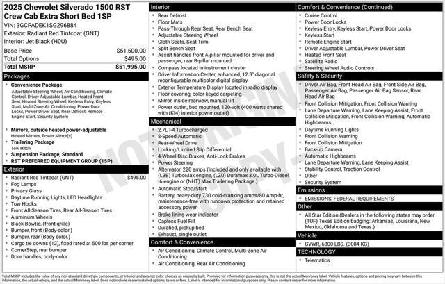 new 2025 Chevrolet Silverado 1500 car, priced at $34,390