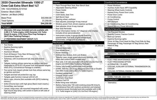 used 2020 Chevrolet Silverado 1500 car, priced at $26,990