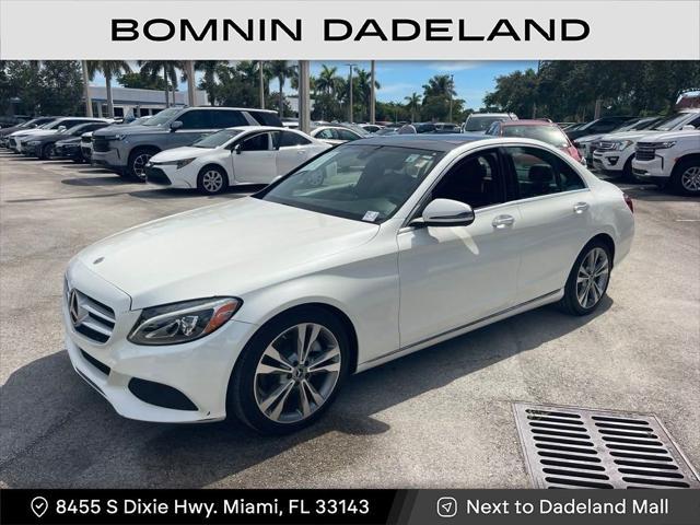 used 2018 Mercedes-Benz C-Class car, priced at $17,990