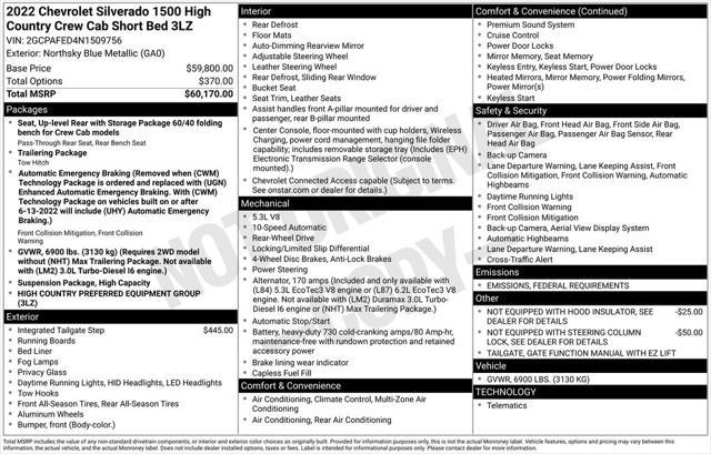 used 2022 Chevrolet Silverado 1500 car, priced at $42,990