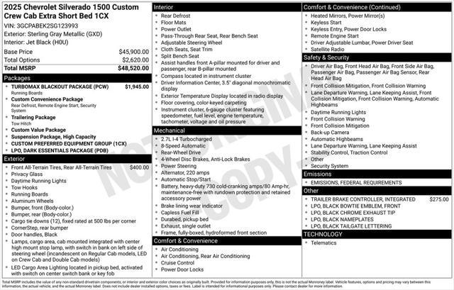 new 2025 Chevrolet Silverado 1500 car, priced at $29,665