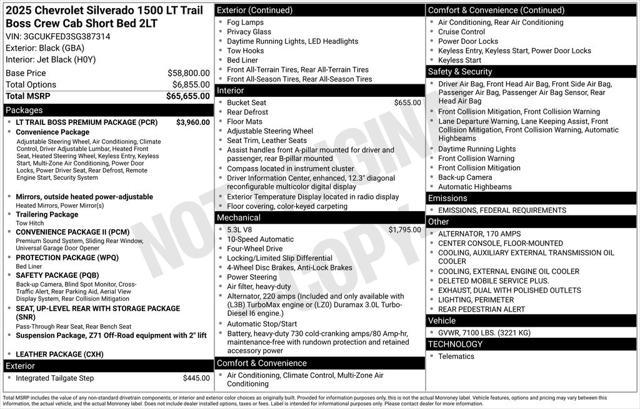 new 2025 Chevrolet Silverado 1500 car, priced at $49,415