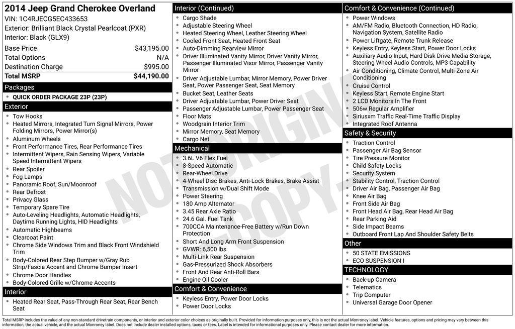 used 2014 Jeep Grand Cherokee car, priced at $11,490