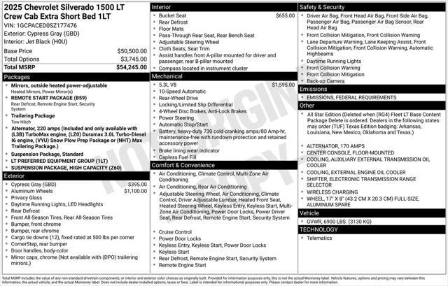 new 2025 Chevrolet Silverado 1500 car, priced at $37,990