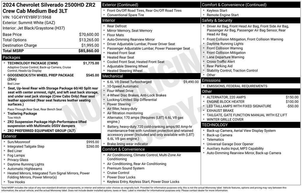 used 2024 Chevrolet Silverado 2500 car, priced at $71,990