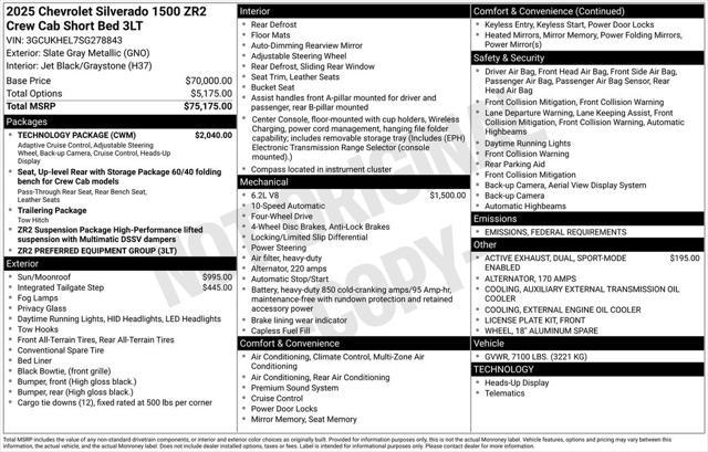 new 2025 Chevrolet Silverado 1500 car, priced at $62,370