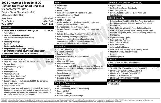 new 2025 Chevrolet Silverado 1500 car, priced at $29,810