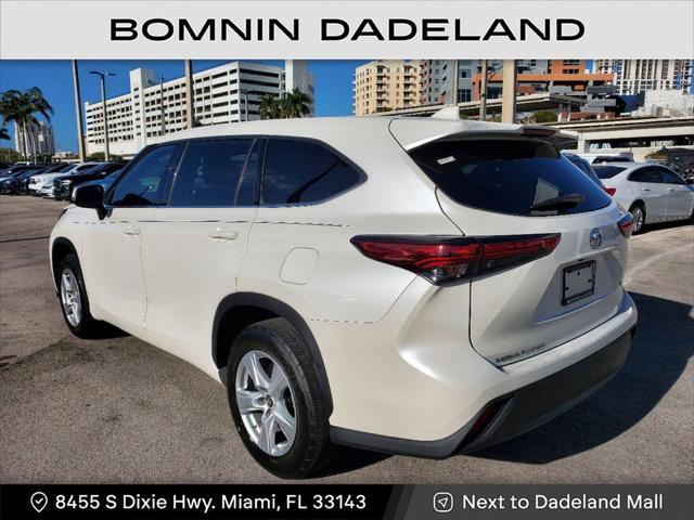 used 2021 Toyota Highlander car, priced at $19,490