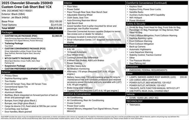 used 2025 Chevrolet Silverado 2500 car, priced at $56,990