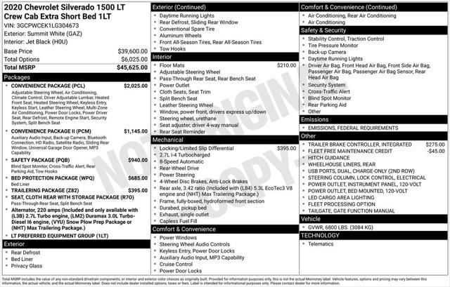 used 2020 Chevrolet Silverado 1500 car, priced at $22,990