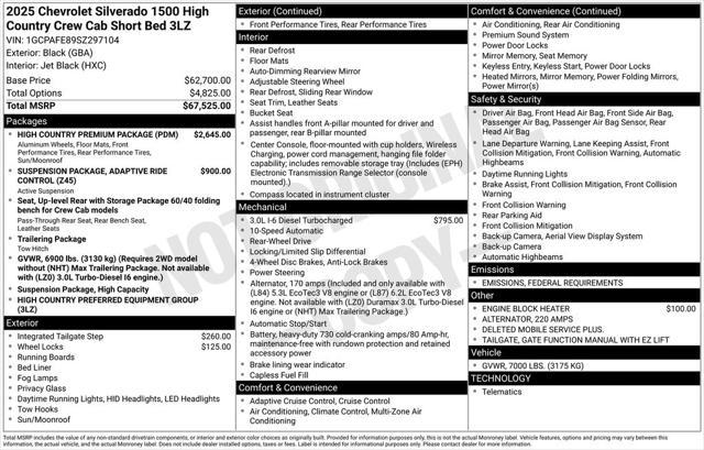 new 2025 Chevrolet Silverado 1500 car, priced at $52,620