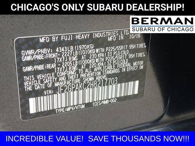 used 2017 Subaru Crosstrek car, priced at $16,500
