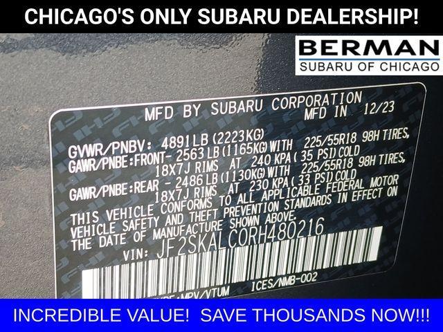 used 2024 Subaru Forester car, priced at $31,100