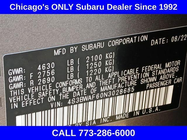 used 2022 Subaru Legacy car, priced at $23,346