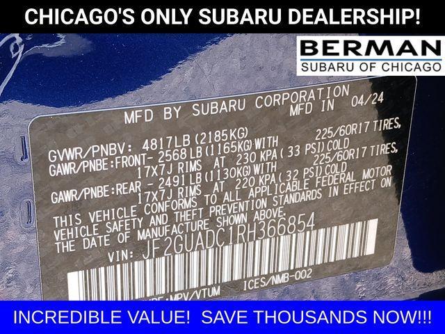 used 2024 Subaru Crosstrek car, priced at $26,700