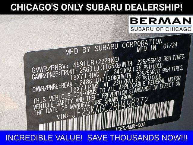 used 2024 Subaru Forester car, priced at $28,600