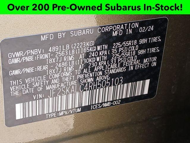 used 2024 Subaru Forester car, priced at $33,000