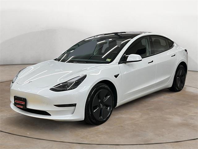 used 2023 Tesla Model 3 car, priced at $27,500