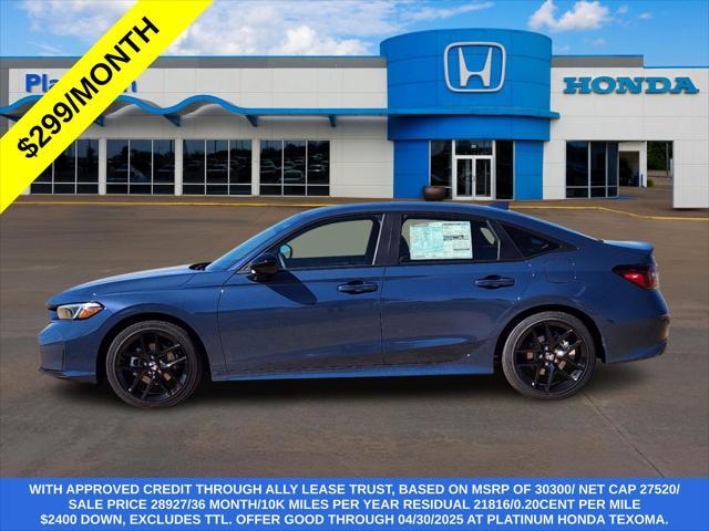 new 2025 Honda Civic Hybrid car, priced at $29,173
