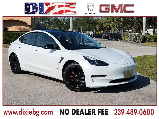 used 2022 Tesla Model 3 car, priced at $19,700