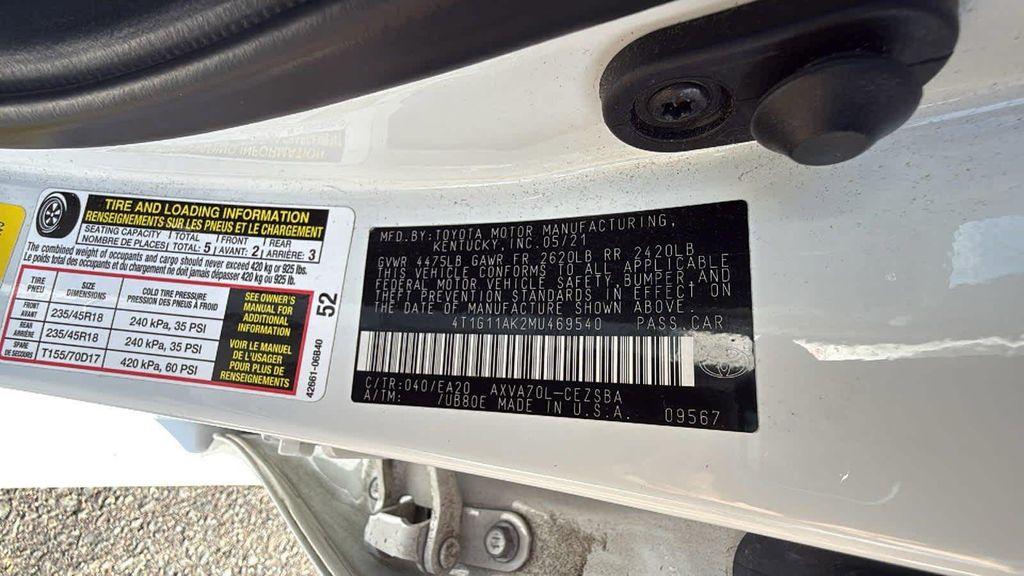 used 2021 Toyota Camry car, priced at $21,689