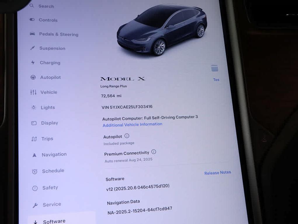 used 2020 Tesla Model X car, priced at $32,999
