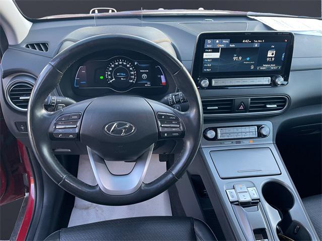 used 2021 Hyundai Kona EV car, priced at $21,155